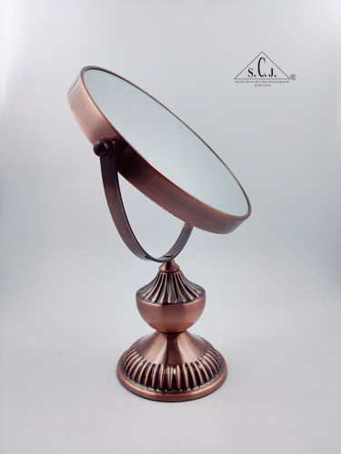 Coesmatic Copper Chrome Oval with one side 3X Magnify Mirror