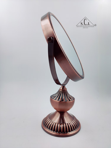 Coesmatic Copper Chrome Oval with one side 3X Magnify Mirror