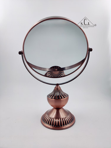 Coesmatic Copper Chrome Oval with one side 3X Magnify Mirror