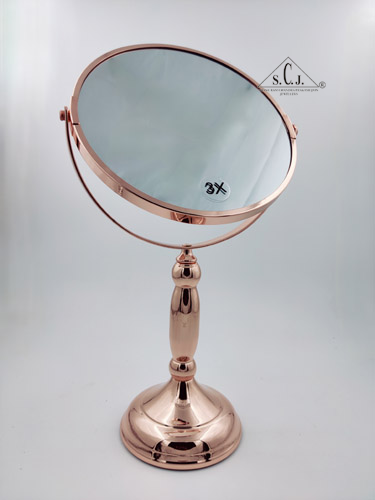 Coesmatic Rose Gold Oval with one side 3X Magnify Mirror