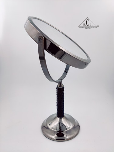 Coesmatic Black Crystal  Oval with one side 3X Magnify Mirror