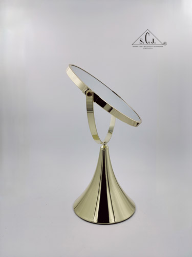 Coesmatic Gold Alluminium  Oval with one side 3X Magnify Mirror