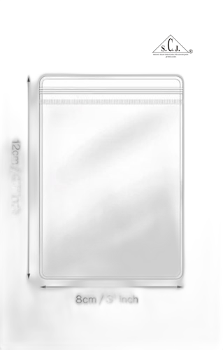 Hard- Zip lock Pouch 100 piece/pack 8*12 (cm)