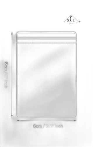 Hard- Zip lock Pouch 100 piece/pack 6*8 (cm)