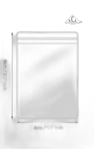 Hard- Zip lock Pouch 100 piece/pack 6*4 (cm)