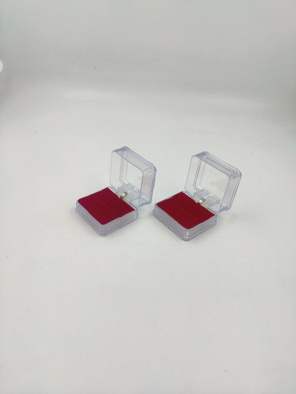 Transparent Ring Box, 12 piece/pack