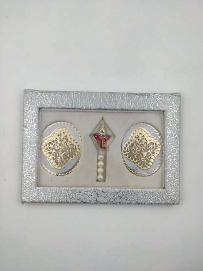 Fancy Double coin box With ganesh ji