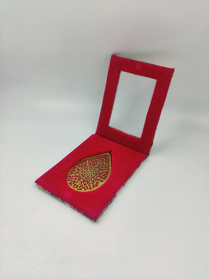 Fancy single coin pink flower texture box