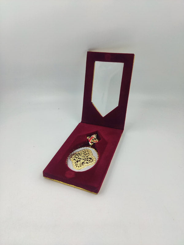 Fancy single coin with ganesh ji golden box