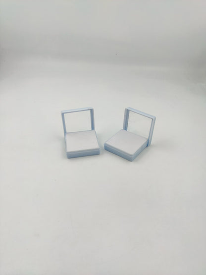 Gem Stone Box White 12 piece/pack 2*2 (inch)