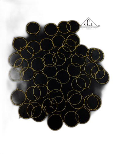 SCJ Golden Round Earring