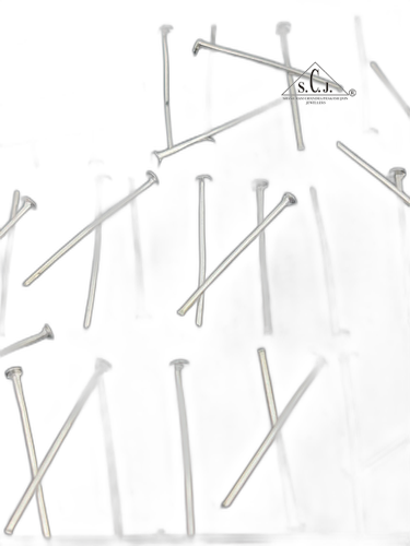 SCJ Silver Stud Bar Back Earring
