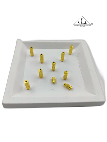 SCJ Barrel Clasps Necklace Hooks Golden