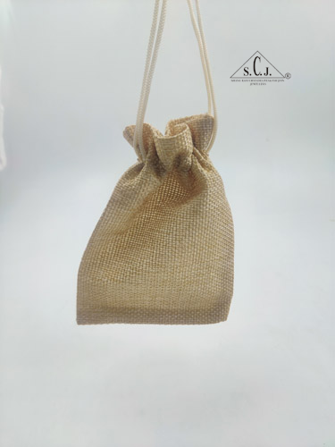 SCJ Jute Pouch – Eco-Friendly Small Jute Bags for Gift, Jewelry, Packaging (10 x 14 cm, 50 pcs)