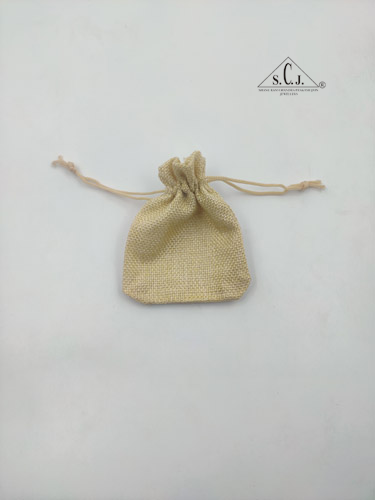 SCJ Jute Pouch – Eco-Friendly Small Jute Bags for Gift, Jewelry, Packaging (10" x 8" Inches, 50 pcs)