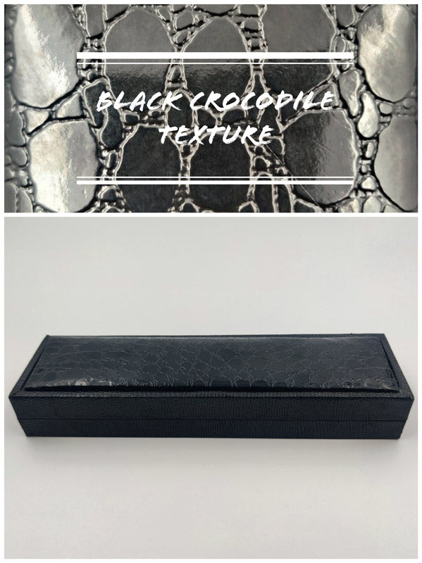 Black Crocodile Texture Small Chain Box