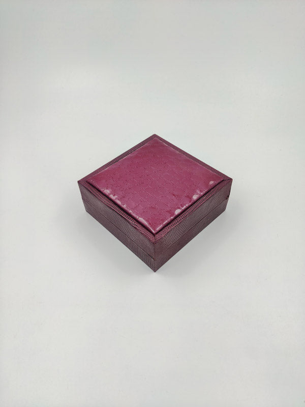 Maroon Crocodile Texture Single Bangle Box