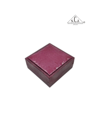 Maroon Crocodile Texture Single Bangle Box