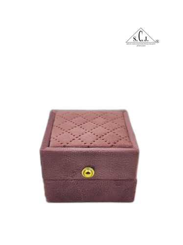 Pink Cuthley Texture Suede Fabric Ring LED Light Box
