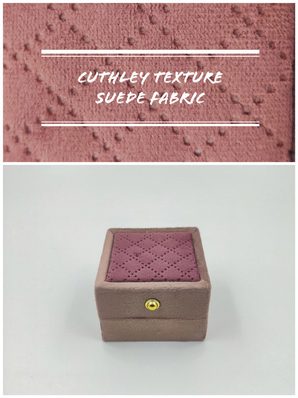 Pink Cuthley Texture Suede Fabric Earring/tops LED Light Box