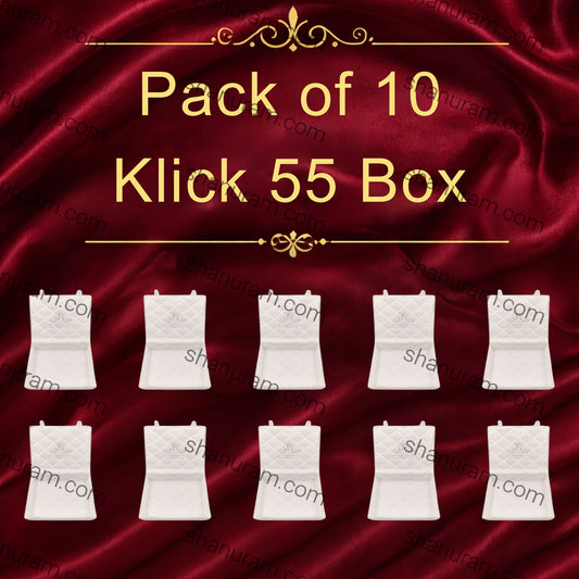 Pack of 10 - Klick 55 Box | Jewellery & Chokar Storage