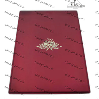 Premium Red Silk Series Large Necklace Set LED Light Box