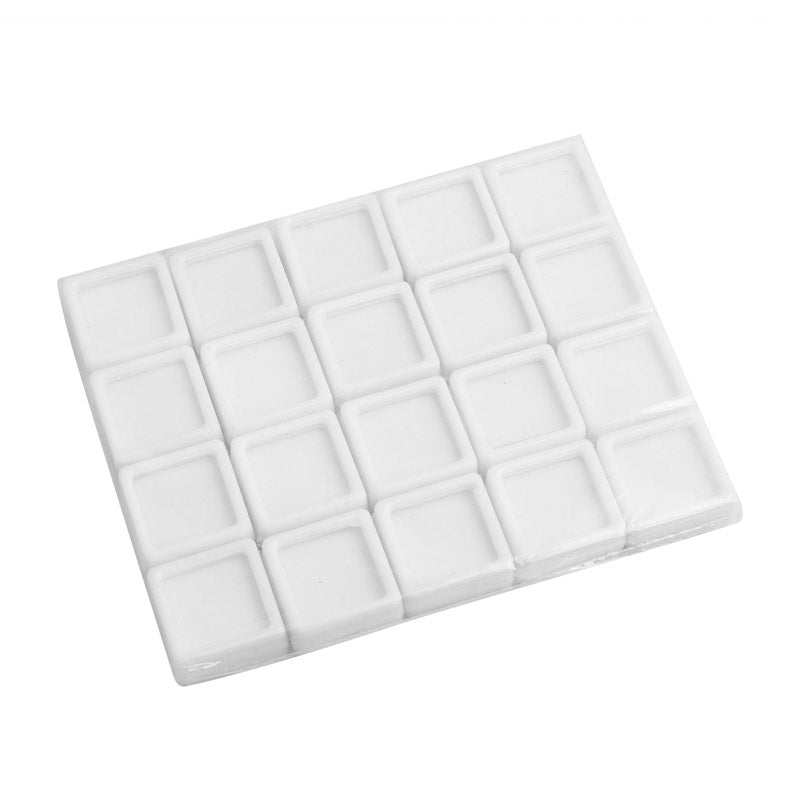 Gem Stone Box White 20 piece/pack 2.5*2.5 (inch)