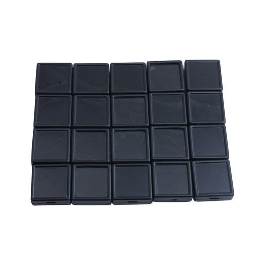 Gem Stone Box Black 20 piece/pack 2*2 (inch)