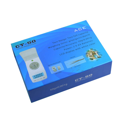 SCJ ACE CT-50 Diamond Weighing Scale with Protective Cover