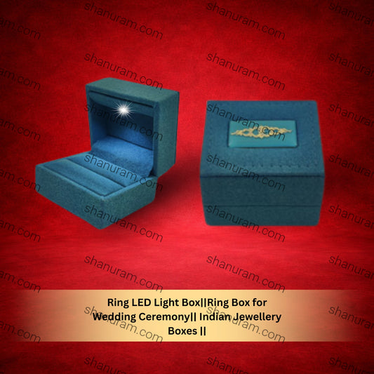 Ring LED Light Box||Ring Box for Wedding Ceremony|| Indian Jewellery Boxes || Jewellery Ring Box