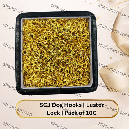SCJ Dog Hooks | Luster Lock | Pack of 100