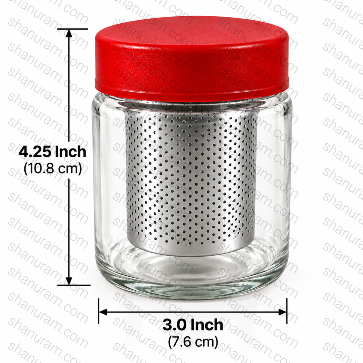 Diamond Washing Jar with Stainless Steel Mesh Basket | Jewellery Cleaning & Polishing Jar