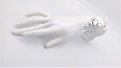 Hand Finger Jewellery Chain Ring Bracelet White Display Stand Holder