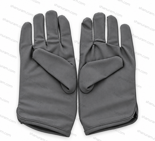 SCJ Grey Dress Gloves for Jewellery Handling, Watch Handling & Professional Use | Soft Stretch Fabric | Pair
