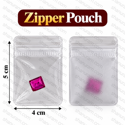 Premium Transparent Zipper Pouch for Gold &amp; Silver Coins, Gemstones