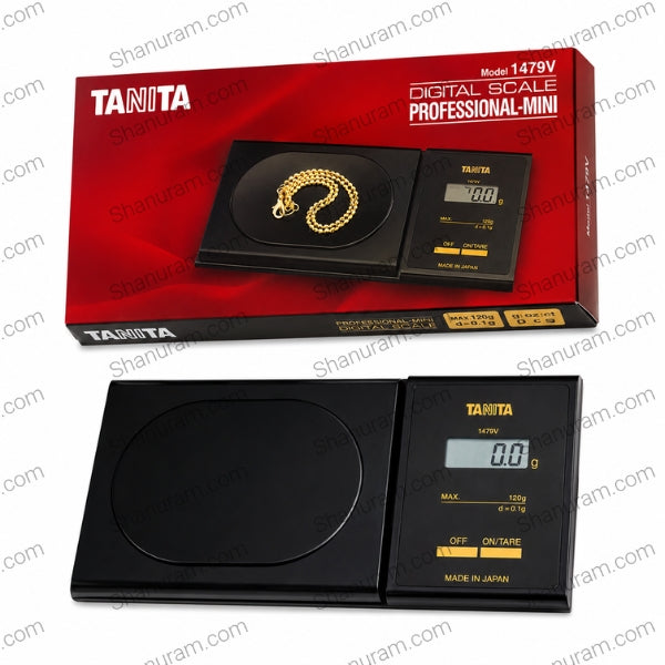 TANITA Professional-Mini Digital Scale Model 1479V – 120g Precision Jewellery Scale