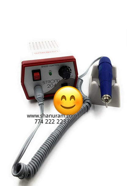 Strong 204 Micro Motor Handpiece & Control Box Polishing Handpiece 220v Polish Motor Grinding Machine for Jewellery/Grinding Polish 35000r/min